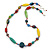 Long Multicoloured Ceramic Bead Necklace - 78cm L/ 7cm Ext