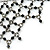 Victorian Style Black Beaded Bib Necklace In Black Tone Metal - 42cm L/ 3cm Ext - view 7
