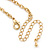 Feather & Acrylic Beads Cluster Pendant With Long Chain In Gold Tone - 80cm L/ 7cm Ext - view 4