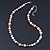 9mm Multicoloured Oval Freshwater Pearl Necklace In Silver Tone - 39cm L/ 4cm Ext - view 8