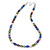 9-10mm Multicoloured Oval Freshwater Pearl Necklace - 41cm L/ 6cm Ext