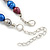 9-10mm Multicoloured Oval Freshwater Pearl Necklace - 41cm L/ 6cm Ext - view 5