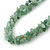 3 Strand Twisted Jade Nugget Necklace With Silver Tone Closure - 43cm L/ 3cm Ext - view 4