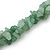 3 Strand Twisted Jade Nugget Necklace With Silver Tone Closure - 43cm L/ 3cm Ext - view 6