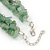 3 Strand Twisted Jade Nugget Necklace With Silver Tone Closure - 43cm L/ 3cm Ext - view 5
