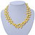 10mm Bright Yellow, Pear Shape Freshwater Pearl 2 Strand Necklace - 43cm L - view 2
