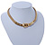 Stylish Gold Plated Belt Mesh Choker Necklace - 38cm L - view 2