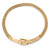 Stylish Gold Plated Belt Mesh Choker Necklace - 38cm L