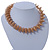Chunky Spiral Choker Necklace In Gold Plating - 42cm Length/ 8cm Extension - view 6