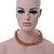 Chunky Spiral Choker Necklace In Gold Plating - 42cm Length/ 8cm Extension - view 3