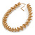 Chunky Spiral Choker Necklace In Gold Plating - 42cm Length/ 8cm Extension - view 7
