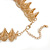 Chunky Spiral Choker Necklace In Gold Plating - 42cm Length/ 8cm Extension - view 5