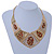 Egyptian Style V-Shape Station Necklace In Gold Tone - 40cm L/ 8cm Ext - view 2