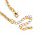 Egyptian Style V-Shape Station Necklace In Gold Tone - 40cm L/ 8cm Ext - view 5