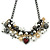 Statement Bead Charm Chunky Chain Necklace In Black Tone - 45cm L - view 5