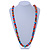 Long Multicoloured Wood Bead Necklace -100cm L - view 7