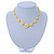 Children's Bright Yellow Floral Necklace with Silver Tone Closure - 36cm L/ 6cm Ext - view 7