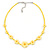 Children's Bright Yellow Floral Necklace with Silver Tone Closure - 36cm L/ 6cm Ext - view 6