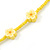 Children's Bright Yellow Floral Necklace with Silver Tone Closure - 36cm L/ 6cm Ext - view 3