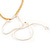 Gold/ Black Glass Bead Tassel Pendant with Gold Bead Chain - 62cm Chain/ 7cm Pendant - view 4