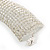 Statement 12 Row Clear Austrian Crystal Domed Choker Necklace In Silver Tone - 28cm L/ 11cm Ext - view 6