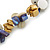 Summer Cluster Ceramic Bead/ Sea Shell Nugget Necklace - 41cm L/ 4cm Ext - view 2