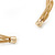 Gold Tone Textured Plaited Choker Necklace - Adjustable - view 5