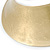 Chunky Egyptian Style Gold Plated Scratched Choker Necklace - 32cm L/ 11cm Ext - view 4