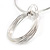 Light Silver Tone Multi Wire with Open Cut Round Pendant Necklace - 44cm L/ 7cm Ext - view 9