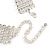 Statement 6 Row Clear Crystal Choker Necklace In Silver Tone - 29cm L/ 10cm Ext - view 6