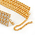 Statement Clear Crystal Choker Necklace In Gold Tone - 28cm L/ 12cm Ext - view 5