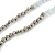 Extra Long Glass, Acrylic Bead Necklace (Teal, Transparent, Silver) - 160cm L - view 5