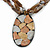 Large Oval Resin Pendant with Chunky Nugget Chain - 46cm L/ 6cm Ext/ 8cm Pendant - view 8