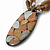 Large Oval Resin Pendant with Chunky Nugget Chain - 46cm L/ 6cm Ext/ 8cm Pendant - view 3