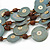 Ethnic Multistrand Wood Dusty Blue Coin Necklace - 50cm L/ 8cm Ext - view 3