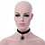 Black Velour Choker Necklace with Bronze Tone Star Pendant - 30cm L/ 6cm Ext - view 5