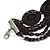 Chic Victorian/ Gothic/ Burlesque Black Sequin, Bead Lace Chain Choker Necklace In Black Tone - 29cm L/ 6cm Ext - view 8