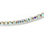 Thin AB Top Grade Austrian Crystal Choker Necklace In Rhodium Plated Metal - 36cm L/ 10cm Ext - view 3