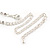 Star Quality Clear Austrian Crystal Tie Necklace In Silver Tone Metal - 37cm L/ 17cm Ext /15cm Tie - view 7
