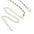 Long Thin Austrian Crystal Tie Necklace In Silver Tone Metal - 28cm L/ 18cm Ext/ 24cm Tie - view 7