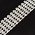 Long Thin Austrian Crystal Tie Necklace In Silver Tone Metal - 28cm L/ 18cm Ext/ 24cm Tie - view 4