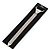 Long Thin Austrian Crystal Tie Necklace In Silver Tone Metal - 28cm L/ 18cm Ext/ 24cm Tie - view 2