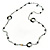 Long Single Strand Glass Bead Necklace (Balckt/ Transparent/ Hematite/ White) - 124cm L - view 5