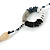 Long Single Strand Glass Bead Necklace (Balckt/ Transparent/ Hematite/ White) - 124cm L - view 6