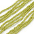 Light Olive Green Glass Bead V-Shape Tassel Necklace - 40cm L/ 12cm Drop - view 6