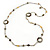 Long Single Strand Glass Bead Necklace (Bronze/ Transparent/ White) - 126cm L - view 5