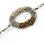 Long Single Strand Glass Bead Necklace (Bronze/ Transparent/ White) - 126cm L - view 3