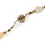 Long Single Strand Glass Bead Necklace (Bronze/ Transparent/ White) - 126cm L - view 4