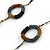 Long Single Strand Glass Bead Necklace (Balck/ Peacock/ Hematite/ Amber) - 124cm L - view 4
