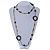 Long Single Strand Glass Bead Necklace (Balck/ Peacock/ Hematite/ Amber) - 124cm L - view 6